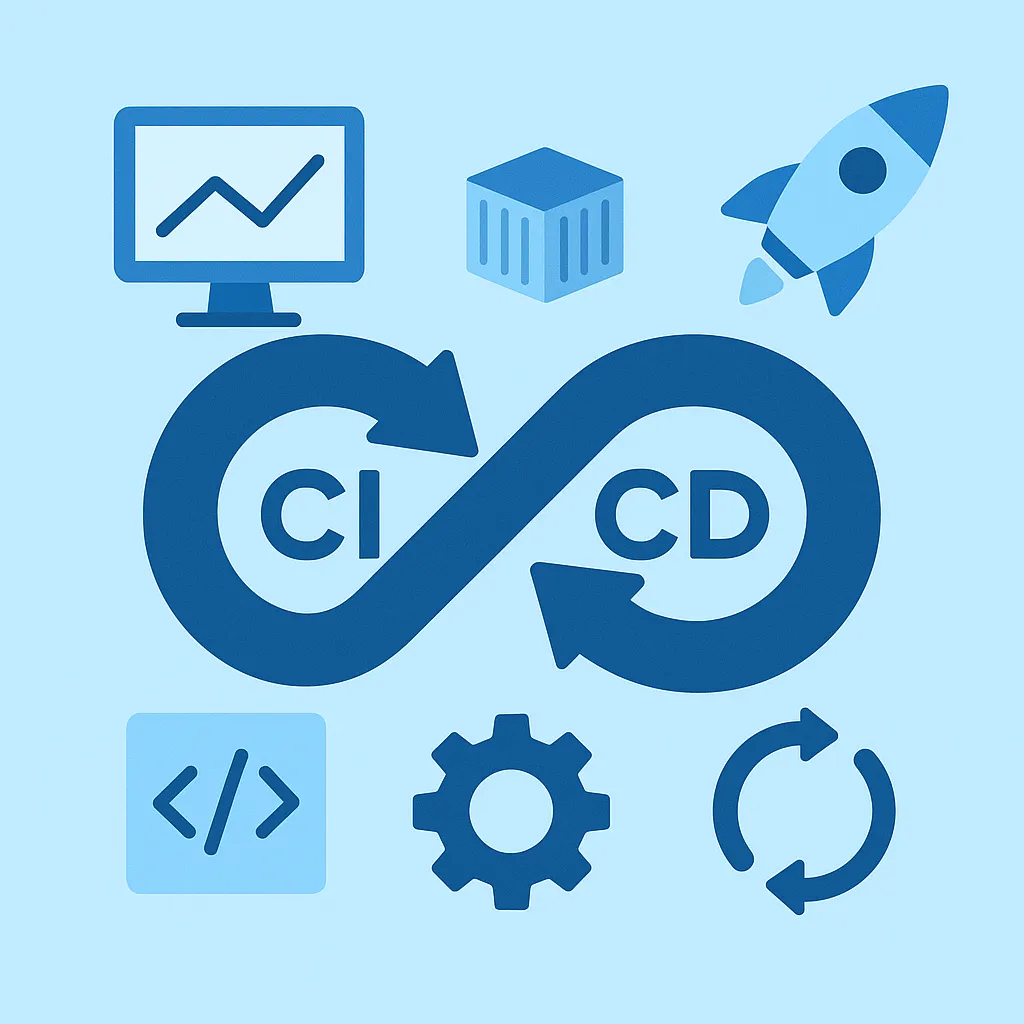 Illustratie CI/CD pipeline – VeiligLanceren.nl