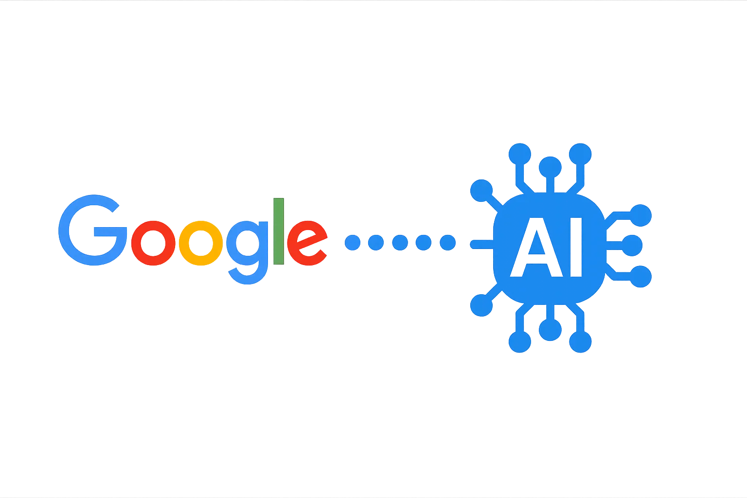 Decoratieve achtergrond Google AI