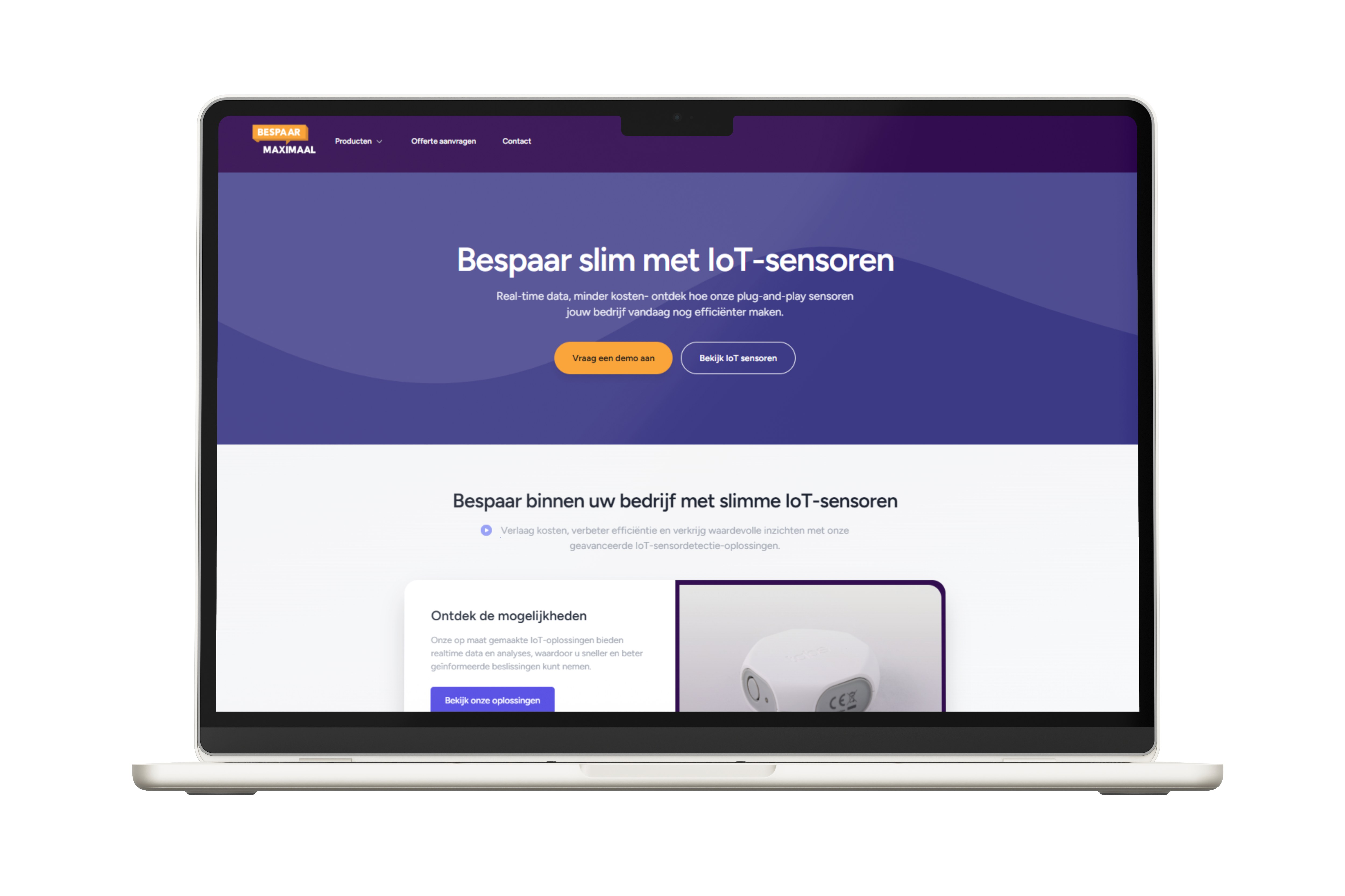 Website ontwikkeling Bespaar Maximaal website mockup